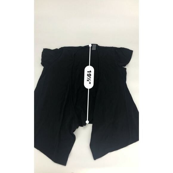 Liz Clairborne Womens Swim Coverup Cardigan Open Front Short Sleeve Black Sz M - Picture 4 of 5